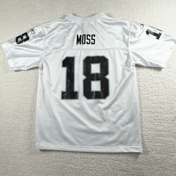 Reebok Vintage On Field NFL Players Oakland Raiders Jersey Randy Moss #18 - Big - Picture 2 of 8